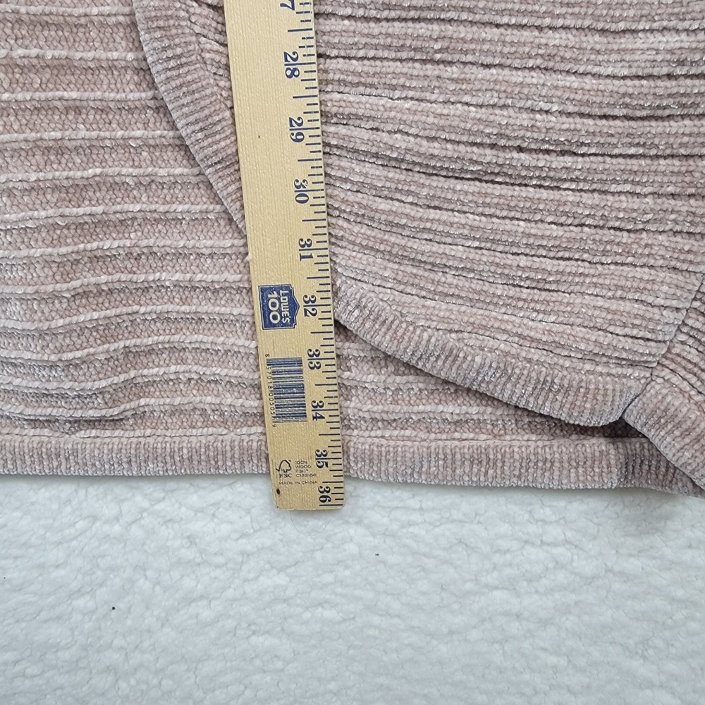 Torrid Cardigan  Sweater Womens 1 Tan Chenille Ribbed Batwing Open Front - Picture 6 of 8